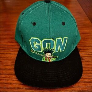 Hunter X Hunter Gon Embroidered Snapback Vibrant Green Baseball Cap NWT OSFA